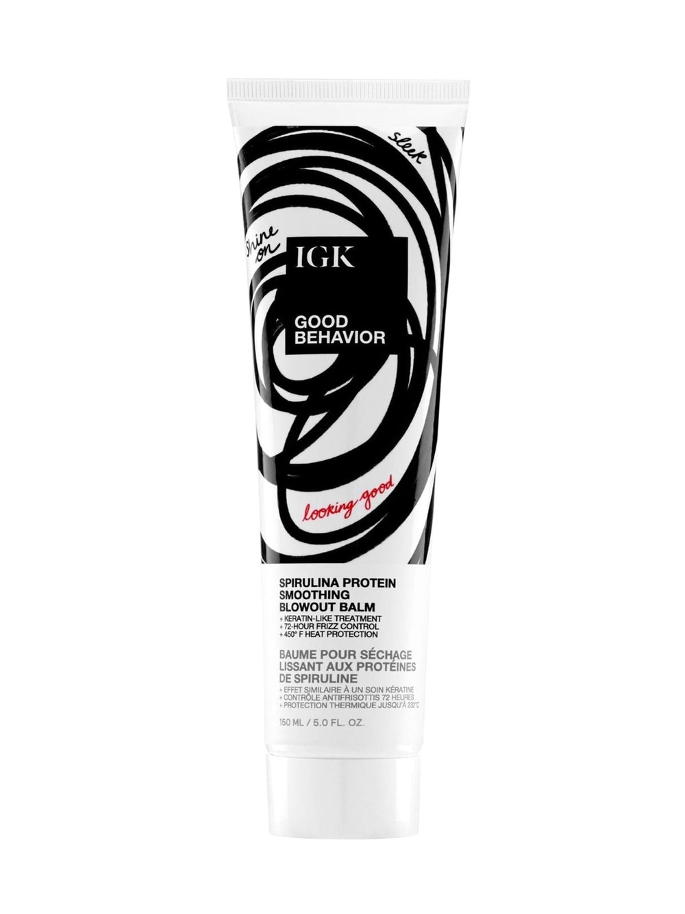 IGK Good Behavior Spirulina Protein Smoothing Blowout Balm - 5.0 Fl Oz